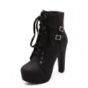 Women's Boots Couture Cowgirl Platform Leather and High Heels