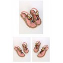 Gypsy Casual Women's Sandal with Colorful Stones Decorated