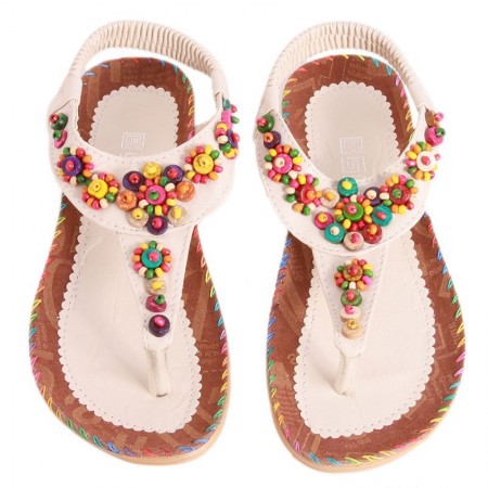 Women's Sandal Decorated Casual Colorful Elastic Creeper
