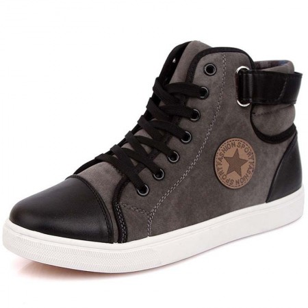 all star alto couro