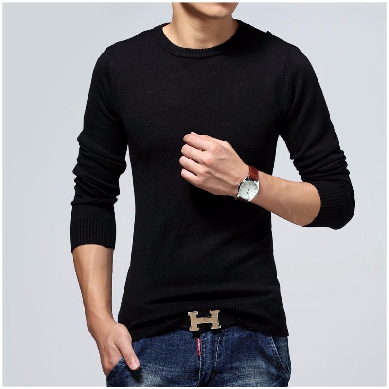 Men's Winter T-Shirts Casual Long Sleeve Casual Various Colors