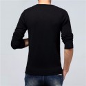 Men's Winter T-Shirts Casual Long Sleeve Casual Various Colors