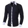 Men's Social Smooth Basic Long Sleeve Button