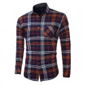 Casual Shirt Striped Plaid Long Sleeve Party Ballad Young Club