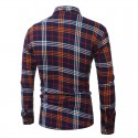 Casual Shirt Striped Plaid Long Sleeve Party Ballad Young Club