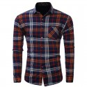 Casual Shirt Striped Plaid Long Sleeve Party Ballad Young Club