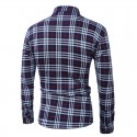 Casual Shirt Striped Plaid Long Sleeve Party Ballad Young Club