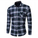 Casual Shirt Striped Plaid Long Sleeve Party Ballad Young Club