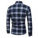 Casual Shirt Striped Plaid Long Sleeve Party Ballad Young Club