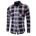 Casual Shirt Striped Plaid Long Sleeve Party Ballad Young Club