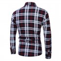 Casual Shirt Striped Plaid Long Sleeve Party Ballad Young Club