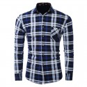 Casual Shirt Striped Plaid Long Sleeve Party Ballad Young Club