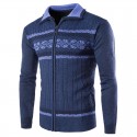 Suéter Blusão Pullover de Inverno Masculino Ziper Manga Longa Grosso