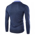 Sweater Pullover Winter Sweater Men's Ziper Long Sleeve Thick