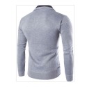 Sweater Pullover Winter Sweater Men's Ziper Long Sleeve Thick