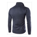 Sweater Pullover Winter Sweater Men's Ziper Long Sleeve Thick