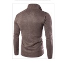 Sweater Pullover Winter Sweater Men's Ziper Long Sleeve Thick