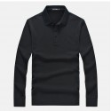 Men's Long Sleeve Basic Polo T-Shirts