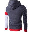 Men's Hooded Sweater & Lace Sweater Fashion Red Winter