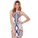 Short dress Artistic Stamped Geometrica course Modern