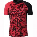 Camiseta de Treino Fitness Masculina Estampada Esporte Fino Vermelha
