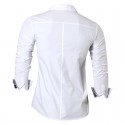 Casual Jeans Casual Shirt Long Sleeve Metallic Button Mens Jacket