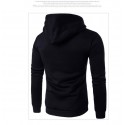 Moletons Masculino Azul Estampado Índio Caveira Casual Frio com Capuz