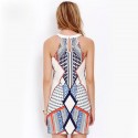 Short dress Artistic Stamped Geometrica course Modern