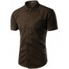Casual Men's Casual Shirt Casual Short Sleeve Various Colors Plain Print