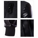 Men's Black Zip Hoodie with Urban Zipper Hood