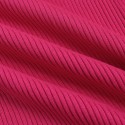 Vestido Curto Rosa Decote Canoa Ombro Manga Comprida Casual de Verão