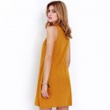 Vestido Casual Amarelo Verão Curto Básico