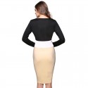 Black dress patchwork Eastern Long Sleeve