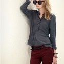 Women's Casual Button Down Shirt Fashion Casual Long Sleeve Casual