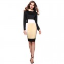 Black dress patchwork Eastern Long Sleeve