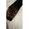 Women's Mini Blouse in Lace Long Sleeve Belly Sample