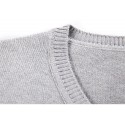 Camiseta de Lã Masculino Moda Inverno Manga Longa Suéter Pullover