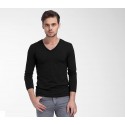 Long Sleeve V-neck Men's Casual Plus Size Sizes Large