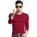 Men's Long Sleeve Casual T-Shirt Lisa Gola Careca Plus