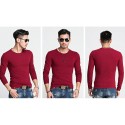 Men's Long Sleeve Casual T-Shirt Lisa Gola Careca Plus