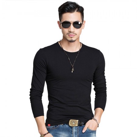 Men's Long Sleeve Casual T-Shirt Lisa Gola Careca Plus