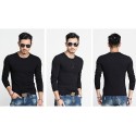 Men's Long Sleeve Casual T-Shirt Lisa Gola Careca Plus