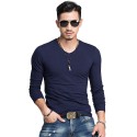 Men's Long Sleeve Casual T-Shirt Lisa Gola Careca Plus