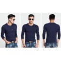 Men's Long Sleeve Casual T-Shirt Lisa Gola Careca Plus