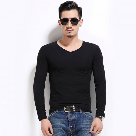 Men's Long Sleeve Casual T-Shirt Lisa Gola Careca Plus