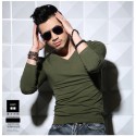 Men's Long Sleeve Casual T-Shirt Lisa Gola Careca Plus