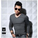 Men's Long Sleeve Casual T-Shirt Lisa Gola Careca Plus