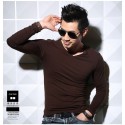 Men's Long Sleeve Casual T-Shirt Lisa Gola Careca Plus