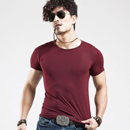 Camiseta Básica Masculina Malha Fria Sem Estampa Varias Cores Algodão