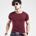 Men's Basic T-Shirt Cold Knit Without Stamps Various Colors Cotton